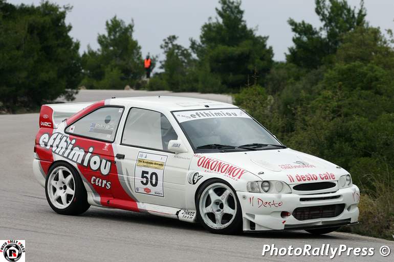 Στον πρώτο του αγώνα με Ford Escort WRC ο Παναγιώτης Ευθυμίου τερμάτισε στην δεύτερη θέση της κατηγορίας Ε, πίσω από τον Γιώργο Κεχαγιά...