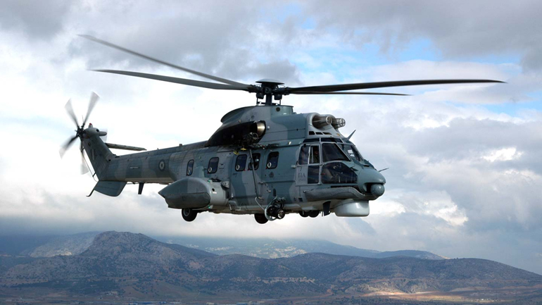 Διάσωση προσφύγων από Super Puma στο Φαρμακονήσι