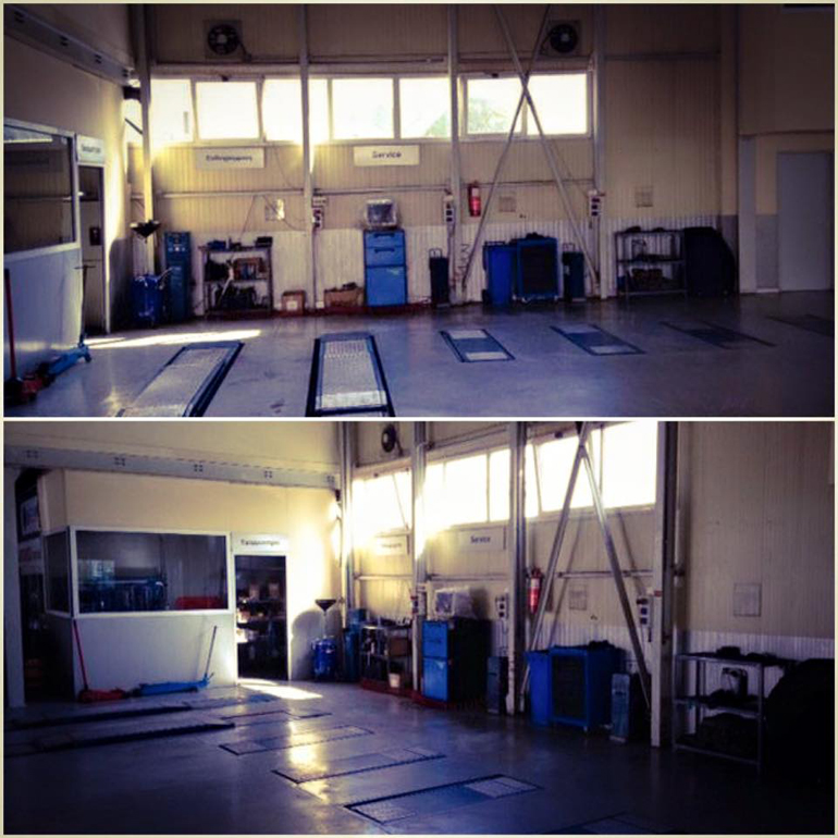 Εικόνα από το χώρο του service...