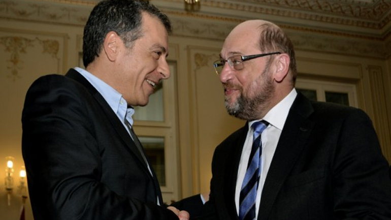 Συνάντηση Θεοδωράκη – Σουλτς το απόγευμα