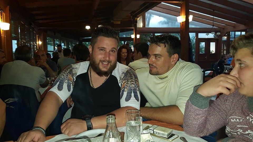 Ο νικητής Γιώργος Κεχαγιάς (μέση) με τον Πάνο Ευθυμίου (αριστερά) με το οποίο έχουν τρελή κόντρα και ο οποίος τερμάτισε δεύτερος, επίσης με Ford Escort WRC