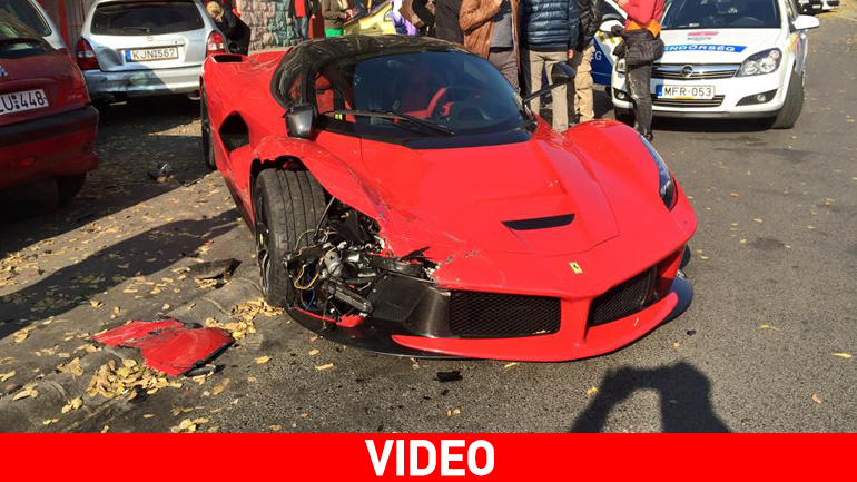 Δείτε πώς τράκαρε την υπέροχη LaFerrari