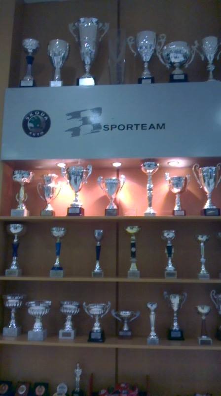 Μέρος από τα έπαθλα του Δημήτρη Κύρκου Junior από τους αγώνες...