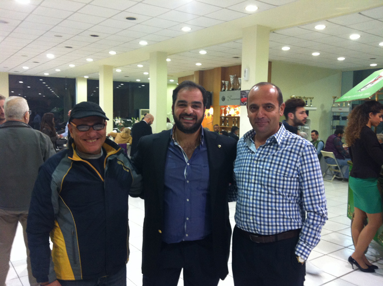 Από αριστερά: Παναγιώτης Καρούζους, Μιχάλης Παναγιωτάκης και Φίλιππος Τζεφεράκος