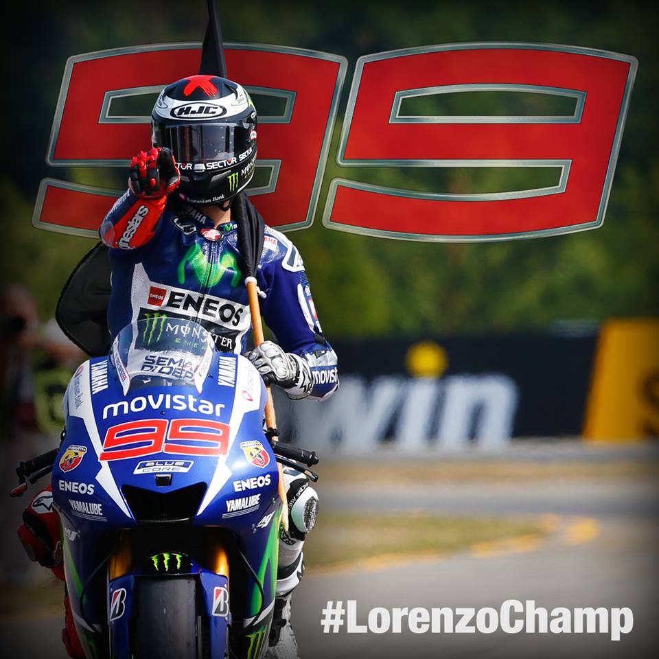 Ο... Σπαρτιάτης Lorenzo κατάφερε να κατακτήσει τον 5ο προσωπικό του παγκόσμιο τίτλο που ήταν και ο 3ος στο MotoGP...