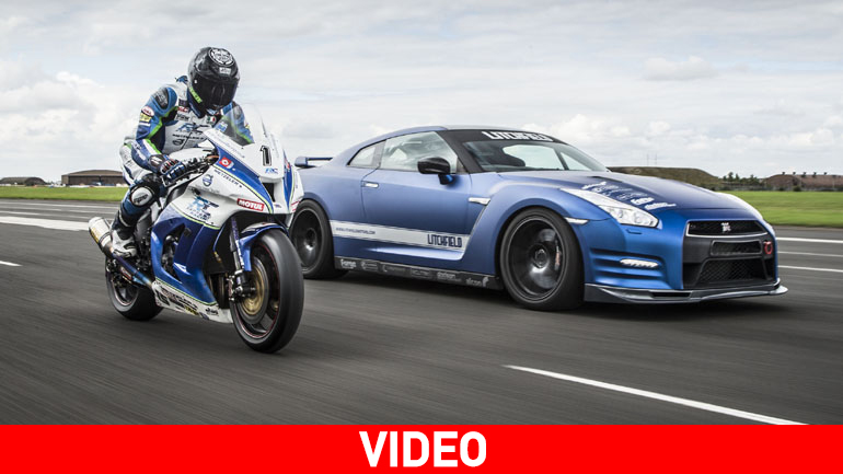 Nissan GT-R εναντίον Kawasaki ZX-10R στην πίστα