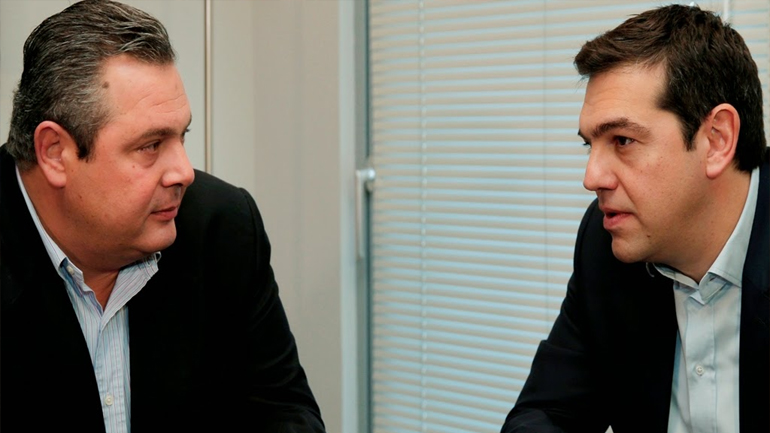 Συνάντηση Τσίπρα-Καμμένου στο Μαξίμου