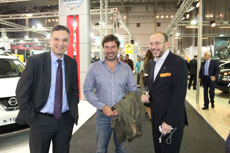 Από αριστερά: Γιάννης Μεθενίτης, Πάνος Πανόπουλος και Μάριος Μπαρκής...