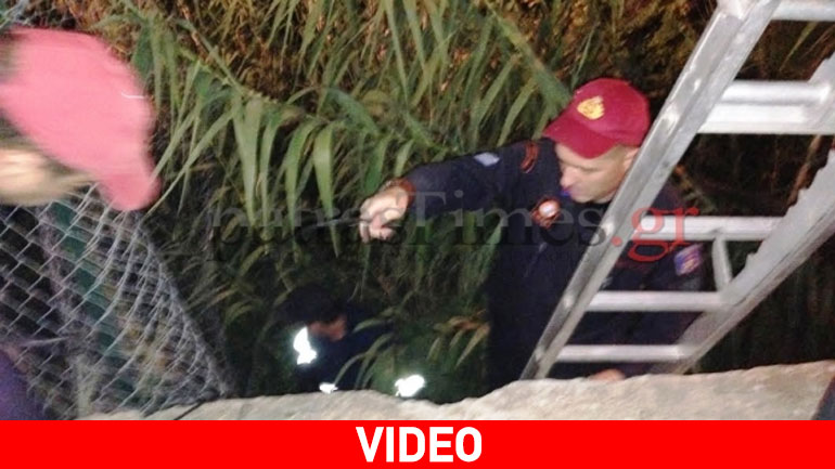 Πάτρα: Πτώση αυτοκινήτου σε ρέμα στο ύψος της Γεωργικής σχολής