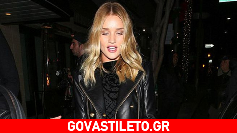 Βραδινή έξοδος με στιλ για τη Rosie Huntington-Δείτε τι φόρεσε