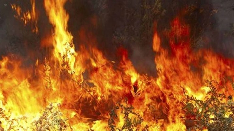 Πυρκαγιά σε εξέλιξη στη Λήμνο