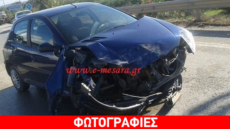 Κρήτη: Σύγκρουση οχημάτων έξω από το Τυμπάκι