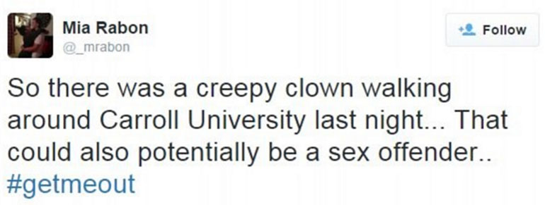 'Ένας ανατριχιαστικός κλόουν και πιθανός βιαστής'...