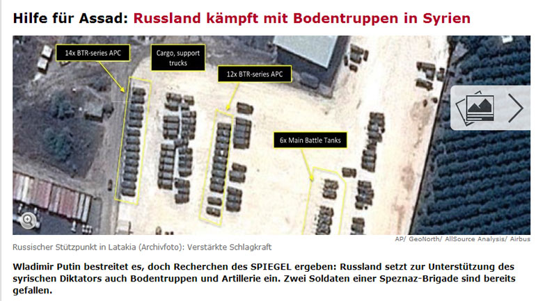 Spiegel: Ρωσικές χερσαίες δυνάμεις επιχειρούν στην Συρία