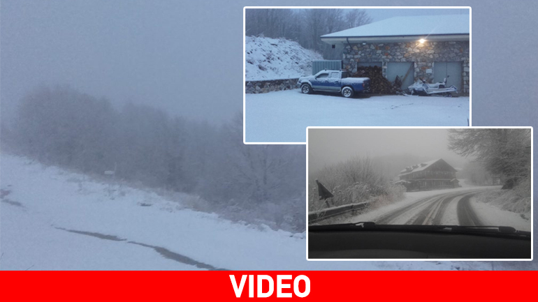 Στα άσπρα ντύθηκαν τα ορεινά της Φλώρινας