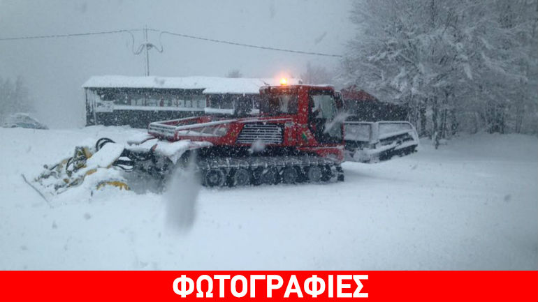 Γρεβενά: Στα λευκά το χιονοδρομικό κέντρο της Βασιλίτσας