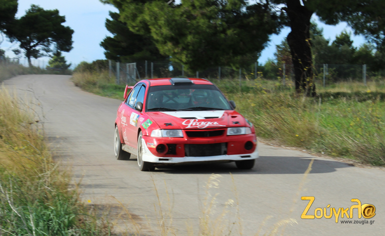 Οι νικητές του 36ου ράλι Παλάδιο Ζάχος - Παναγιωτούνης με Mitsubishi EVO