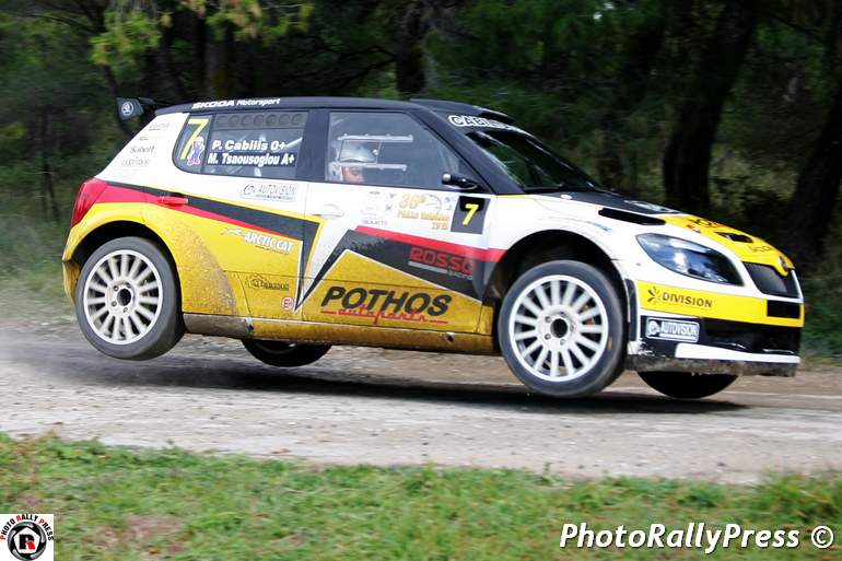 To εντυπωσιακό Skoda Fabia του Καμπύλη τερμάτισε στην 7η θέση της γενικής...