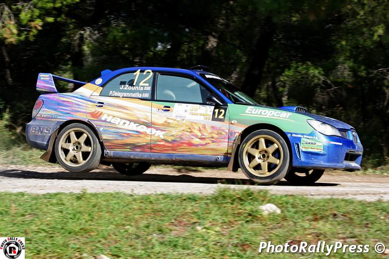 Ο Γιάννης Ζούνης με την Παναγιώτα Δελαγραμμάτικα και το Subaru Impreza ολοκλήρωσαν την προσπάθειά τους στην 16η θέση...