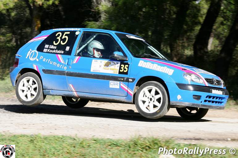 Πολύ δυνατό πλήρωμα οι Σύλλας - Κουκλιαμπης με Citroen Saxo της κλάσης Ν2...