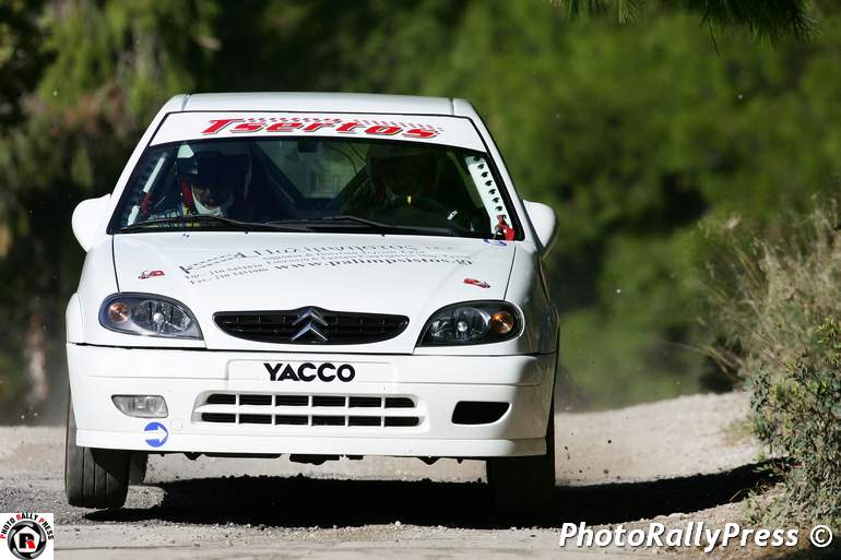 Οι Τσέρτος - Γρυπιώτης με ένα ακόμα Citroen Saxo της Ν2 με το οποίο κατάφεραν να τερματίσουν στην 25η θέση της γενικής... 