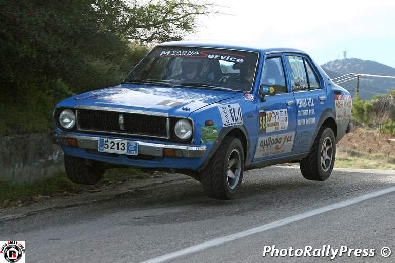 Δεύτερη θέση στα ιστορικά για τους Μυλωνά - Καλοπητα με Toyota Corolla..