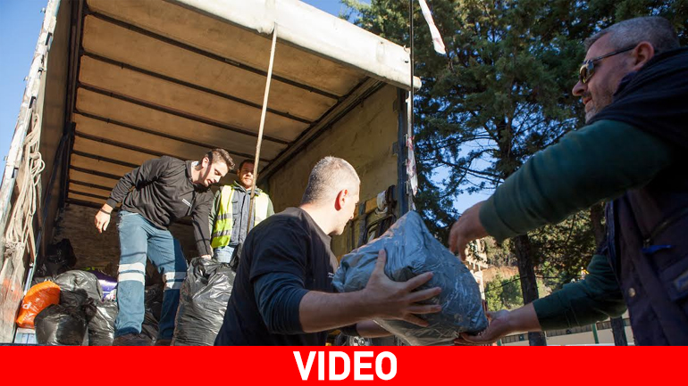 Oι μεταλλωρύχοι Χαλκιδικής προσέφεραν ανθρωπιστική βοήθεια για τους πρόσφυγες στην Ειδομένη