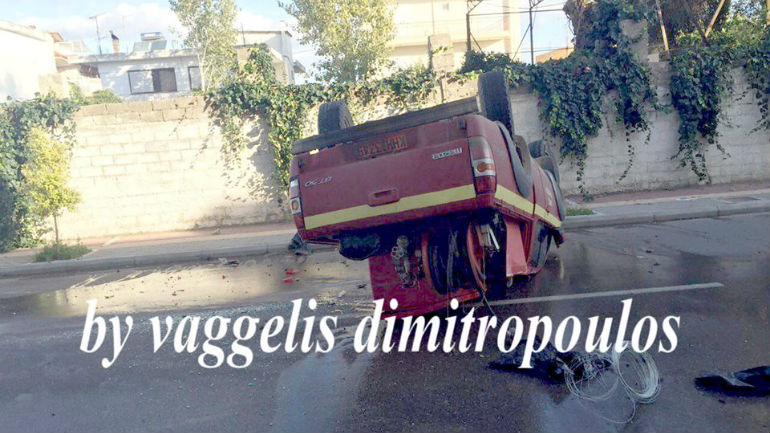 Ηλεία: Ανετράπη όχημα που οδηγούσε αντιδήμαρχος