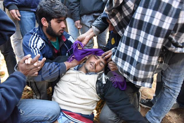 Τραυματίες πρόσφυγες