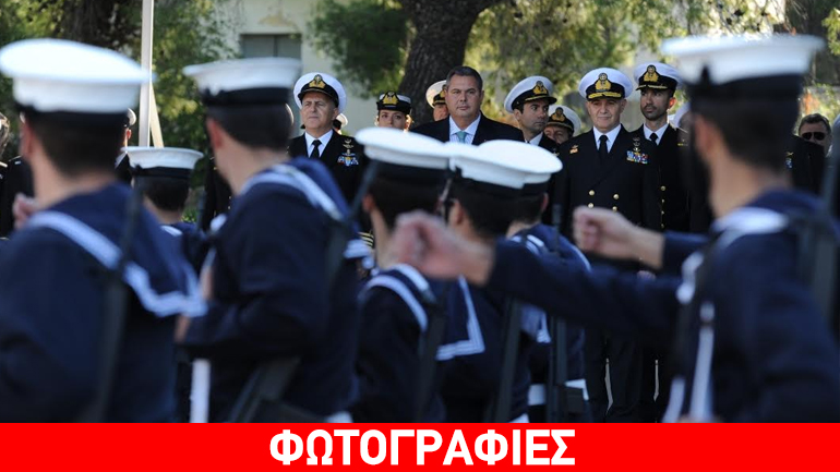 Ο υπουργός Άμυνας στην τελετή ορκωμοσίας ναυτών