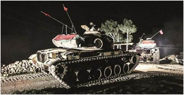 Τουρκικά άρματα μάχης στη Bashiqa της Μοσούλης