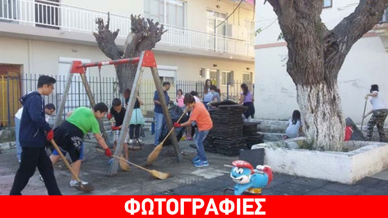 Ρόδος: Μαθητές καθάρισαν το σχολείο και την κεντρική πλατεία του χωριού!