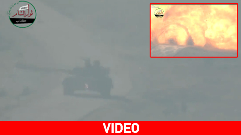 Σύροι αντάρτες καταστρέφουν τεθωρακισμένο στο Χαλέπι