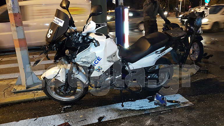 Ζημιές στη μοτοσικλέτα της ΔΙ.ΑΣ.