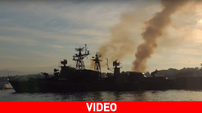 Τo ρωσικό αντιτορπιλικό «Smetlivy» πριν από 3 χρόνια στον Πειραιά