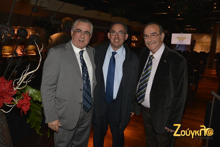 Από αριστερά: Χαλάτσης, Παππάς και Τσουλφάς...