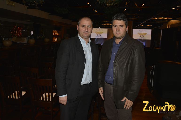 Γιάννης Σκουφής (αριστερά) και Βαγγέλης Φακατσέλης...