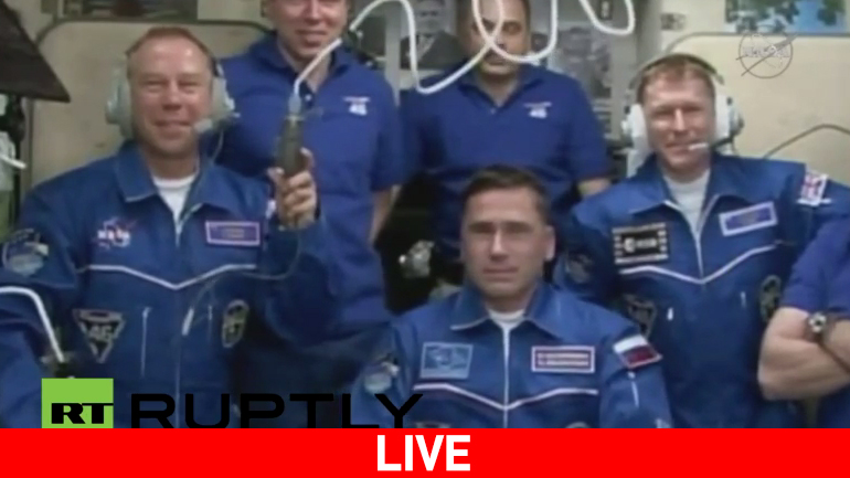 Η άφιξη των νέων αστροναυτών στον Διεθνή Διαστημικό Σταθμό Η άφιξη των νέων αστροναυτών στον Διεθνή Διαστημικό Σταθμό