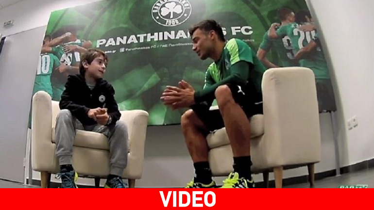 Ο μικρός Γιώργος συνάντησε τον Σωτήρη Νίνη