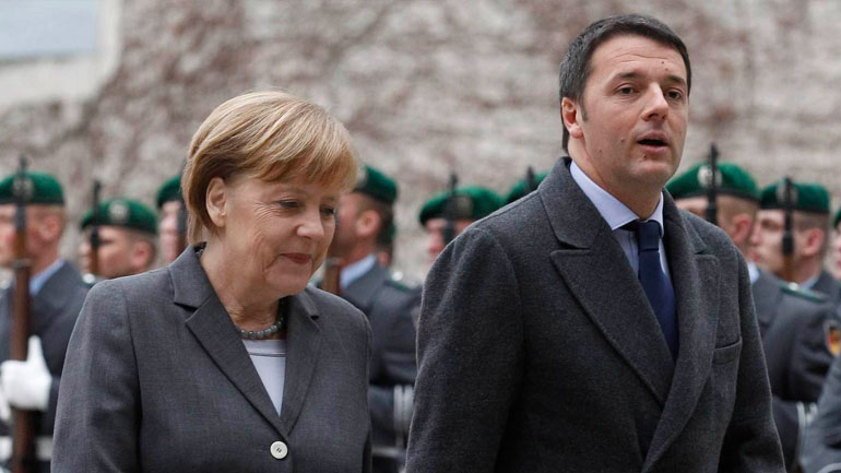 Ρέντσι: «Άνγκελα, μην μας λέτε ότι δίνετε το αίμα σας για την Ε.Ε.»