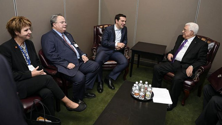 Στην Αθήνα ο Αμπάς, συνάντηση με τον Αλ. Τσίπρα