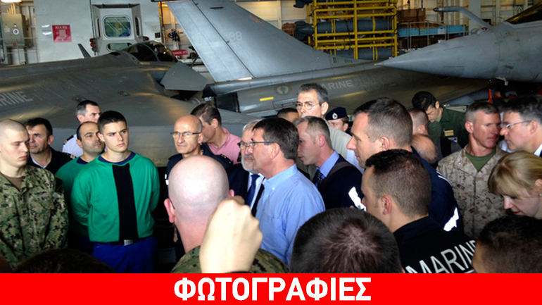 Επίσκεψη Κάρτερ στο αεροπλανοφόρο «Charles de Gaulle»
