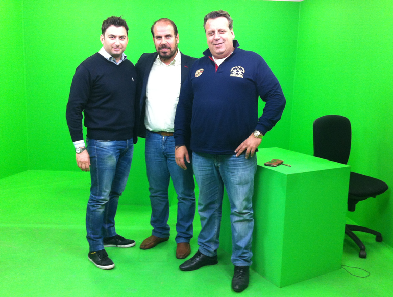 Από αριστερά: Βασίλης Σαρημπαλίδης, Βαγγέλης Γκούμας και Τάκης Παπαμιχαήλ..