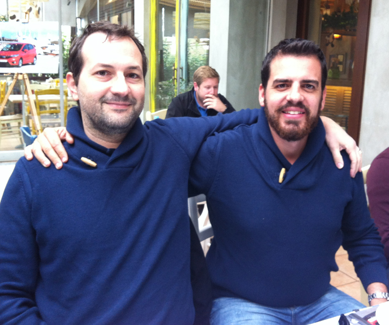 Κώστας Μπιτσικόκος (αριστερά) και Μάνος Στεφανής...