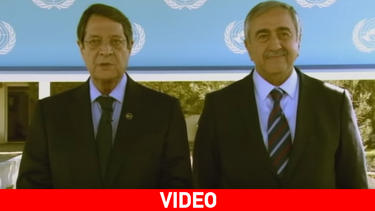 Κοινό μήνυμα Αναστασιάδη-Ακιντζί προς τον κυπριακό λαό
