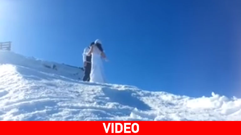 Φωτογράφιση γάμου σε υψόμετρο… 2115 μ.