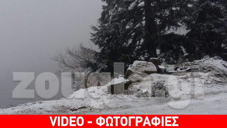 Στα λευκά η λίμνη Πλαστήρα