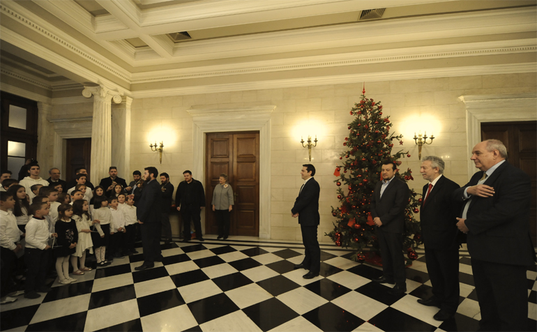 Τα κάλαντα στο Μέγαρο Μαξίμου