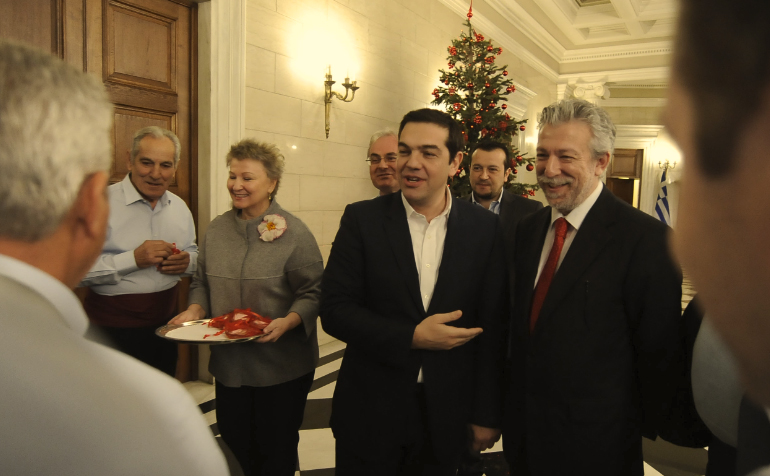 Ο Αλέξης Τσίπρας και ο Στ. Κοντόνης