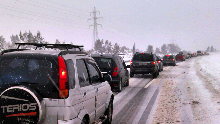 Εγκλωβισμένοι στην Εθνική Οδό
